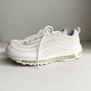 Nike AirMax 97 Running Shoes Sneakers In White 9.5